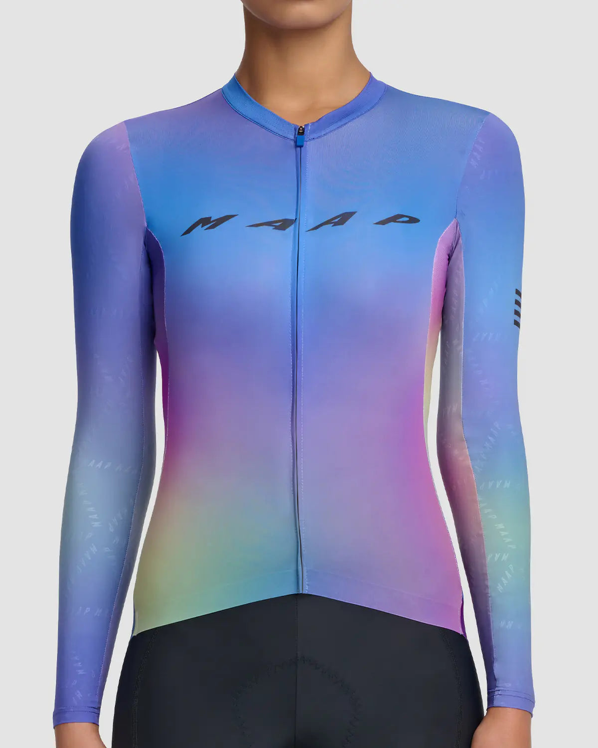 MAAP Women&#39;s Blurred Out Pro Hex LS 2.0 Blue Mix レディースサイクルジャージ | CYCLISM