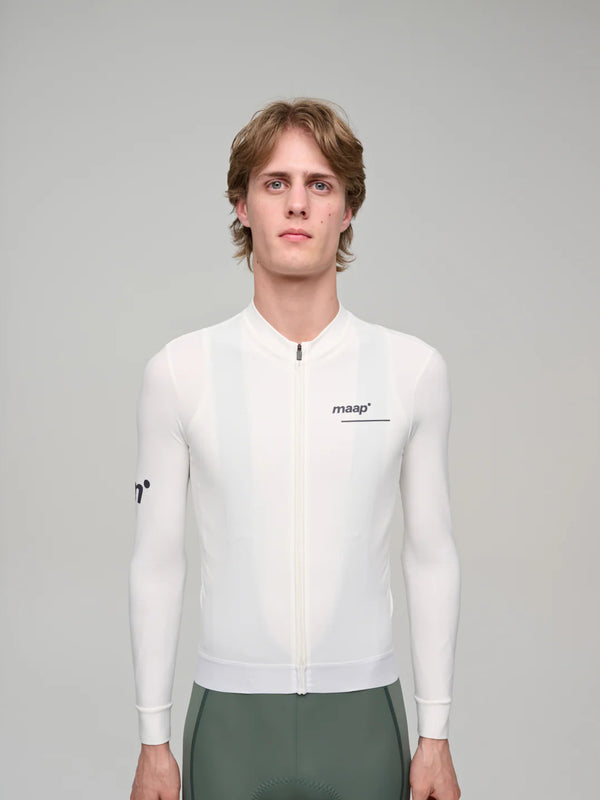 MAAP Training Thermal LS Jersey White｜サーマル長袖サイクル