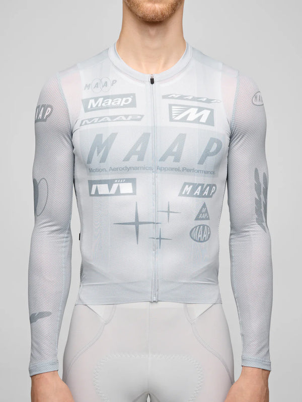 MAAP Drome Pro Air LS Jersey 3.0 Ice Gray｜メンズ長袖サイクル