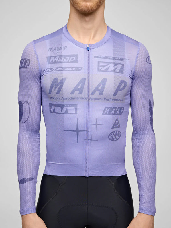MAAP Drome Pro Air LS Jersey 3.0 Lavender｜メンズ長袖サイクル