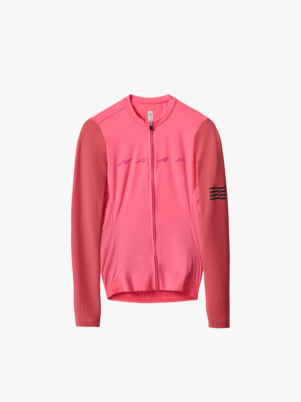 【美品】Rapha ブルべ ジャージ 長袖 サイクルジャージ ピンク M MAAP Evade Pro Base LS 2.0 レディース長袖サイクルジャージ