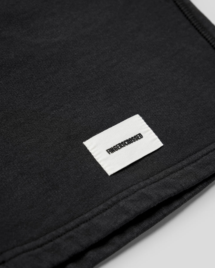Fingercrossed #Shorts Classic Logo ブラック | プレミアムショーツ | 倫理的なラグジュアリーと快適さ