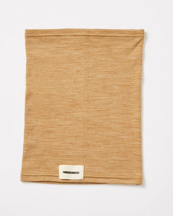 Fingerscrossed #Tube Scarf サイクル ネックウォーマー キャメル