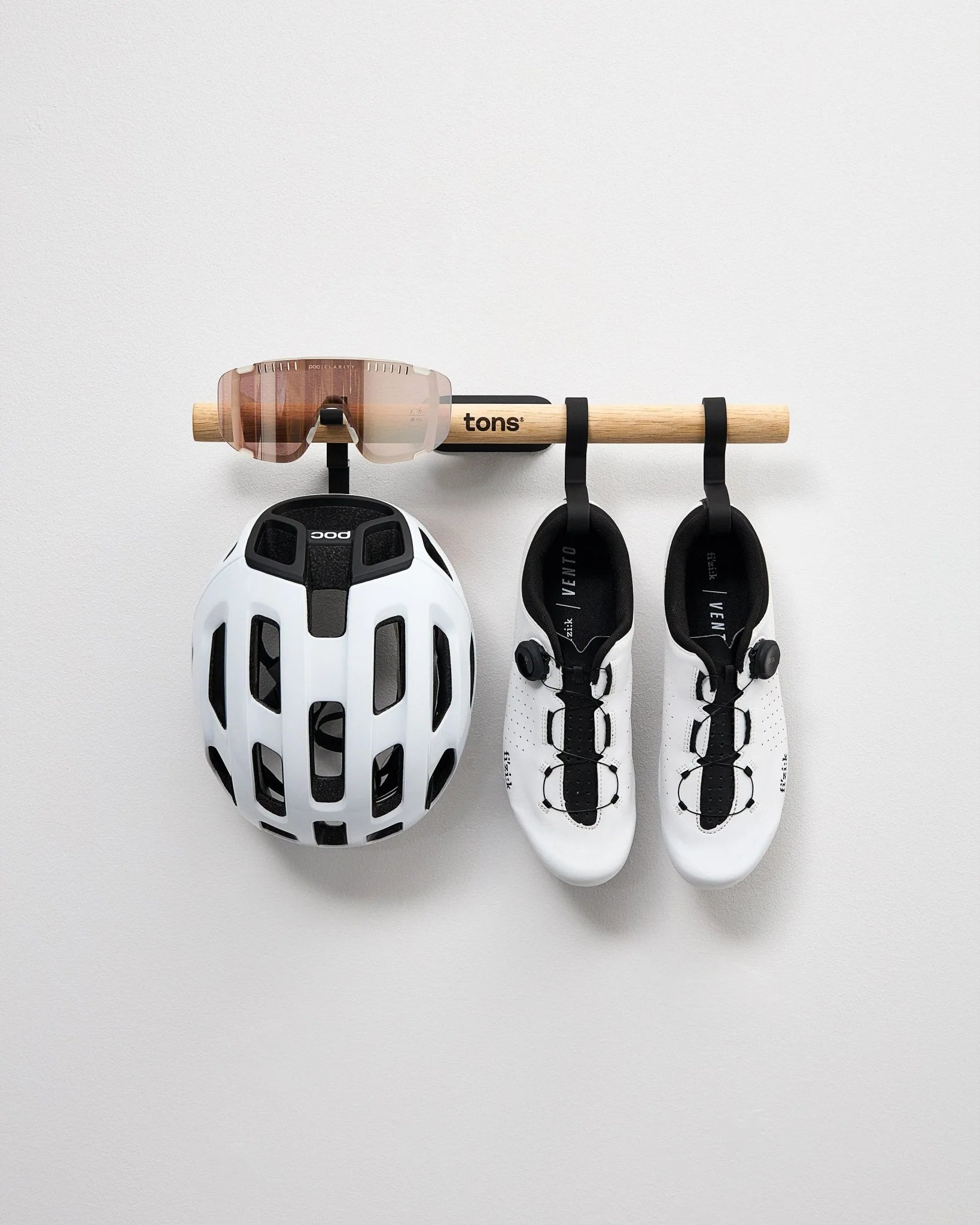TONS Short Bar D｜工具不要 壁掛けサイクリングギア収納｜ヘルメット・サングラス・シューズ｜CYCLISM