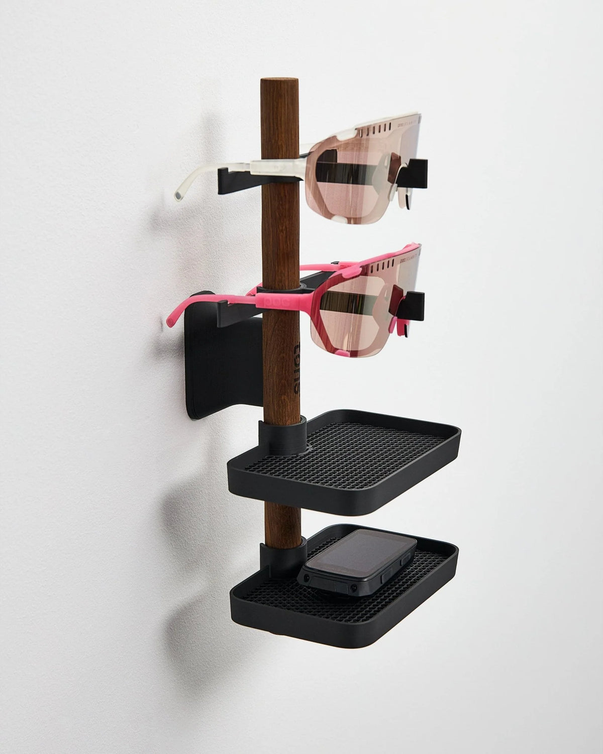 TONS Short Rack B｜壁掛けギアラック｜グラス２本 ＋ トレイ２個｜CYCLISM