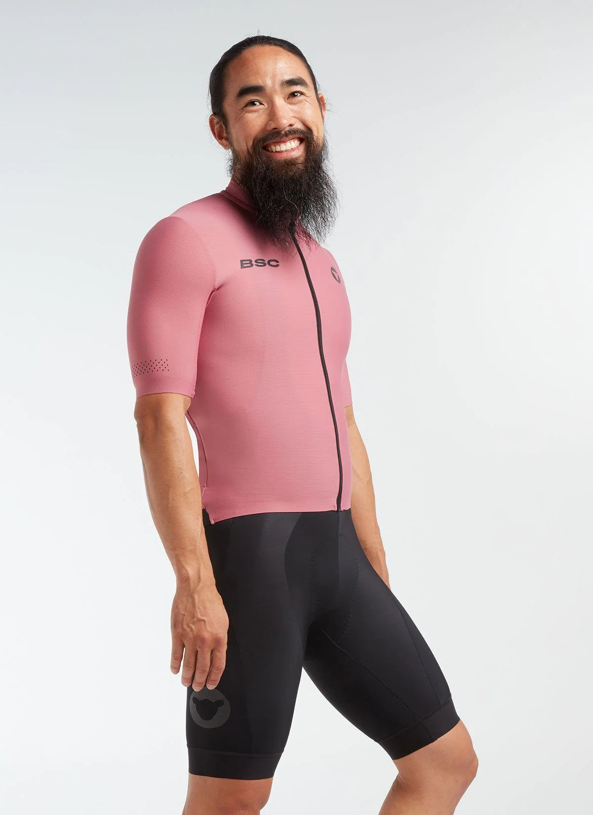 Black sheep cycling Men's Elements Thermal Jersey Rose