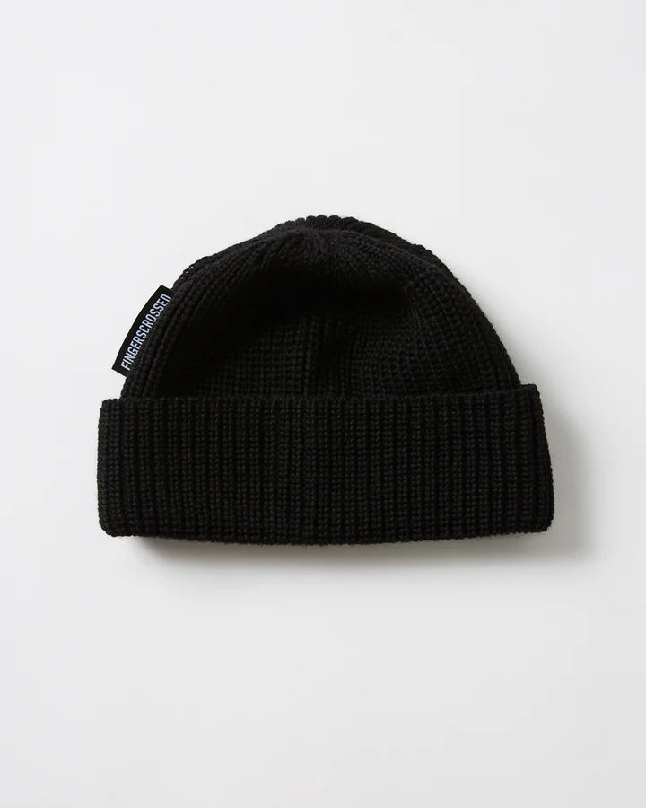 Fingerscrossed #Beanie Merino Casual Black ハット | CYCLISM