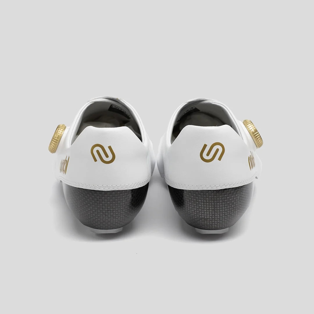 Nimbl ULTIMATE EXCEED White & Gold サイクルロードシューズ | CYCLISM