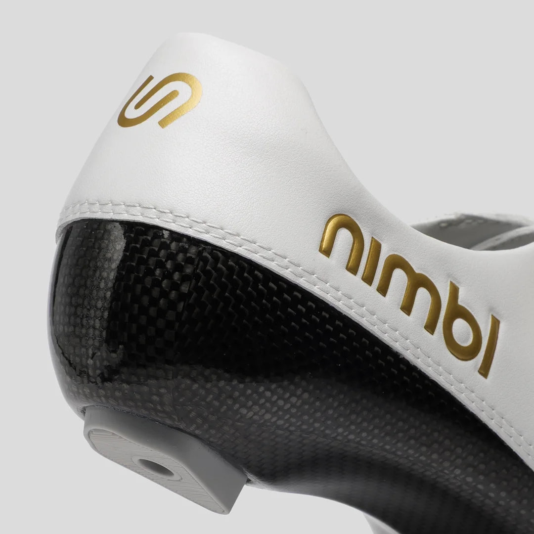 Nimbl ULTIMATE EXCEED White & Gold サイクルロードシューズ | CYCLISM