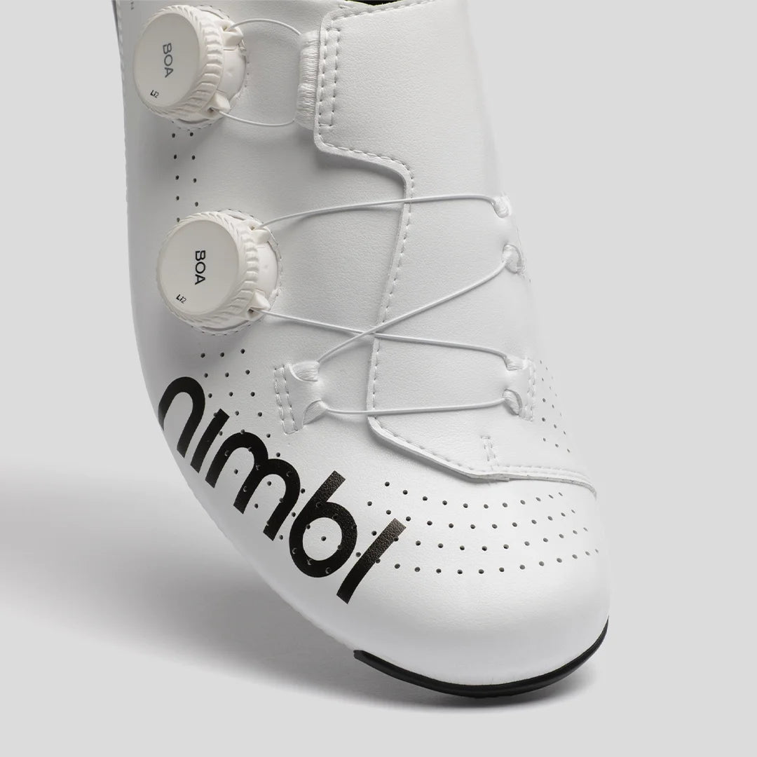 Nimbl ULTIMATE GLIDE Pro Edition White サイクリングシューズ | 高性能・軽量 | CYCLISM