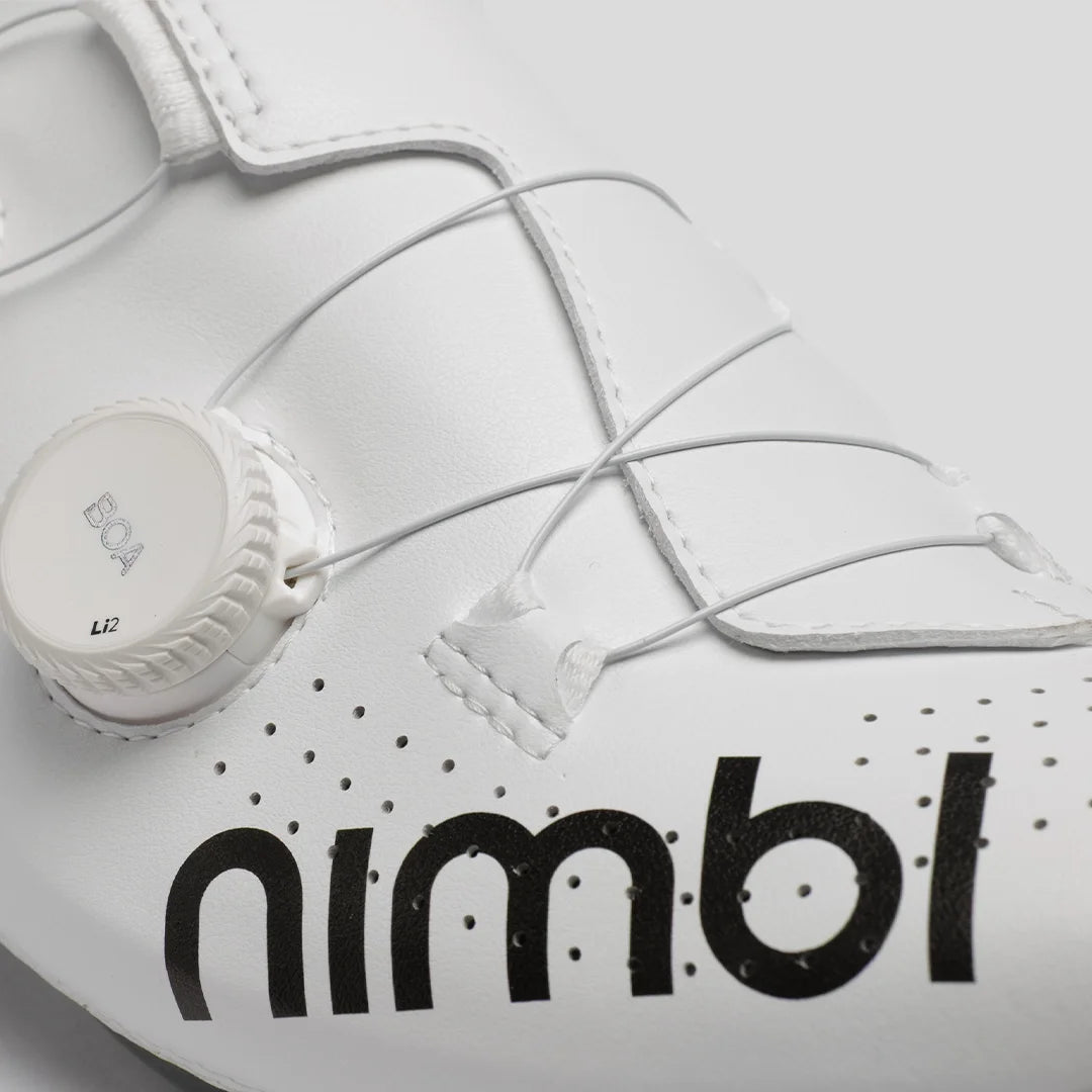 Nimbl ULTIMATE GLIDE Pro Edition White サイクリングシューズ | 高性能・軽量 | CYCLISM