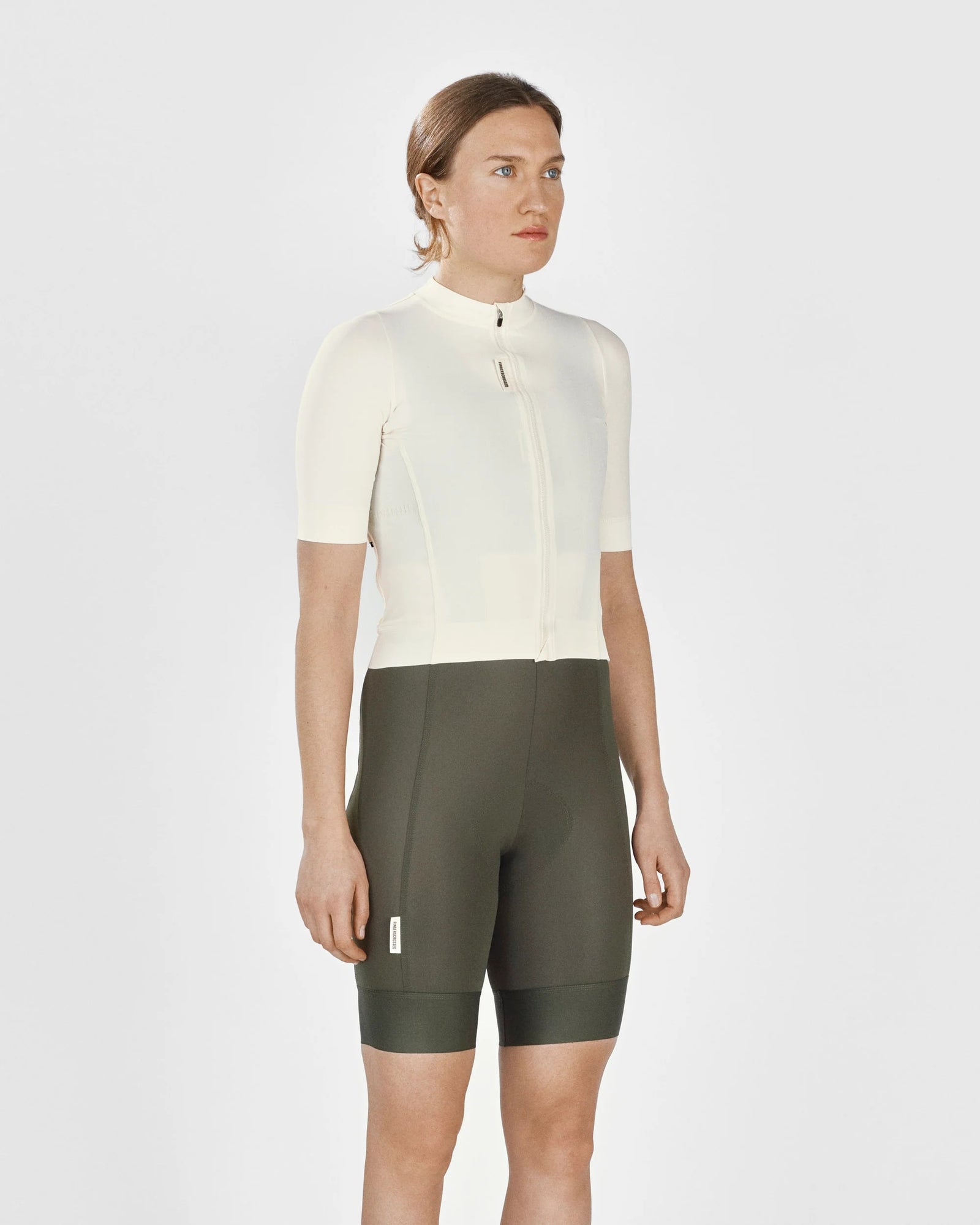 FINGERSCROSSED ROAD ウィメンズ サイクルジャージ クリーム｜速乾4Wayストレッチ｜CYCLISM