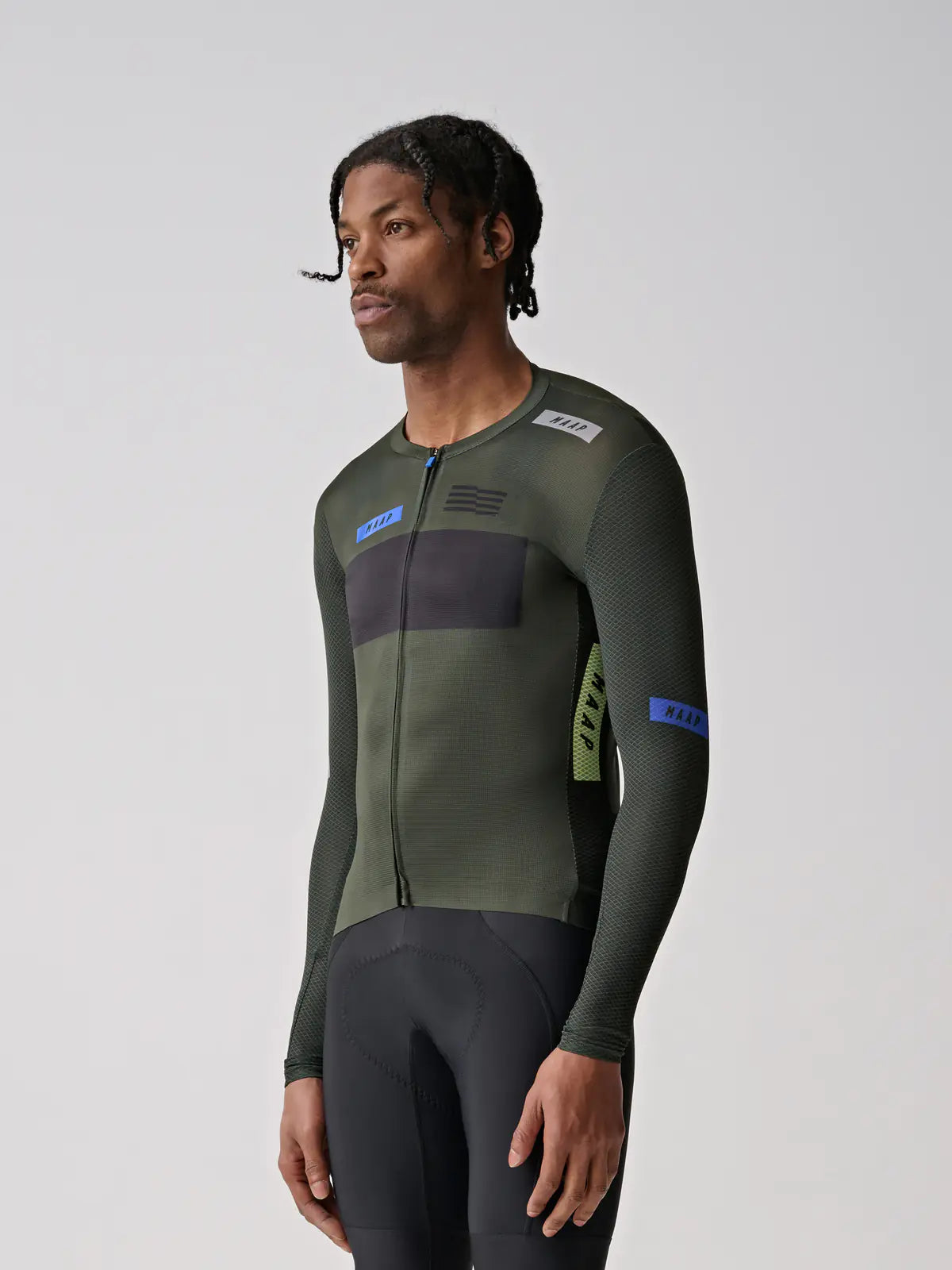 MAAP System Pro Air LS Jersey Bronze Green メンズ 長袖サイクル