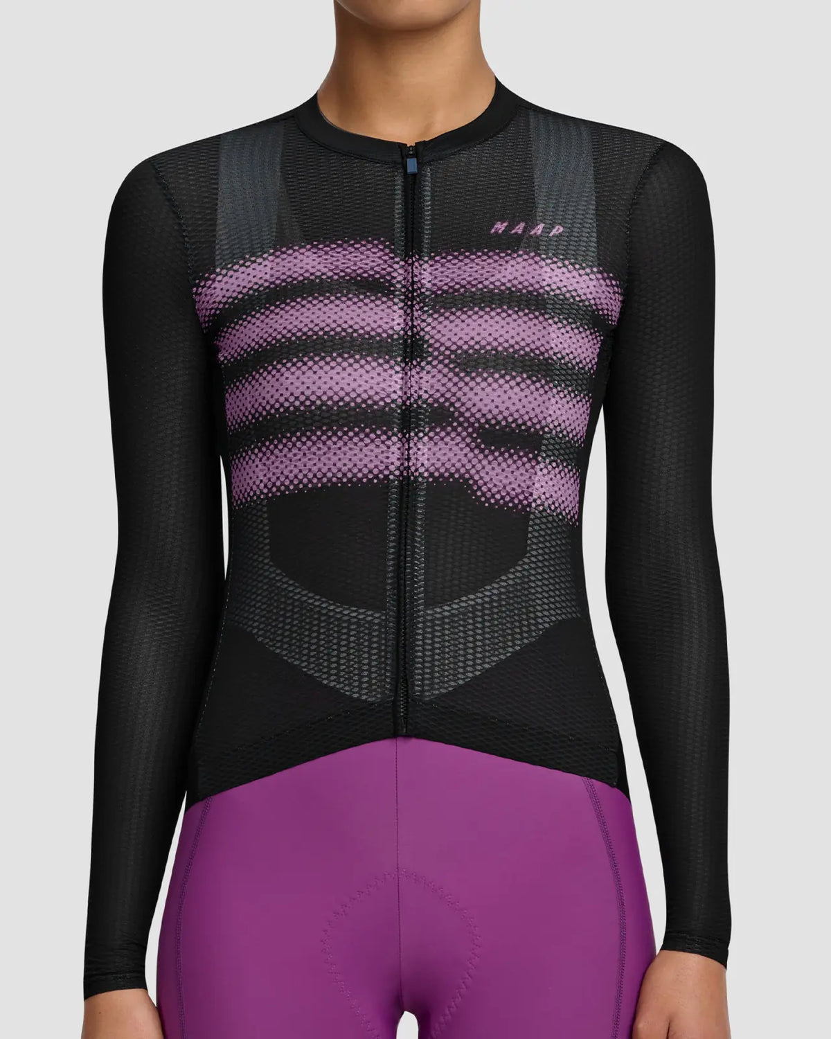 MAAP Blurred Out Ultralight Pro LS Jersey Plum レディースサイクルジャージ  | CYCLISM