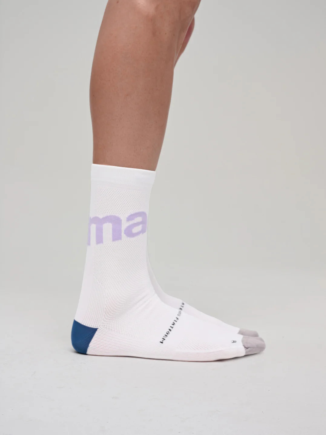 MAAP Training Sock White/Purple｜吸湿速乾 抗菌 6インチ サイクルソックス｜CYCLISM