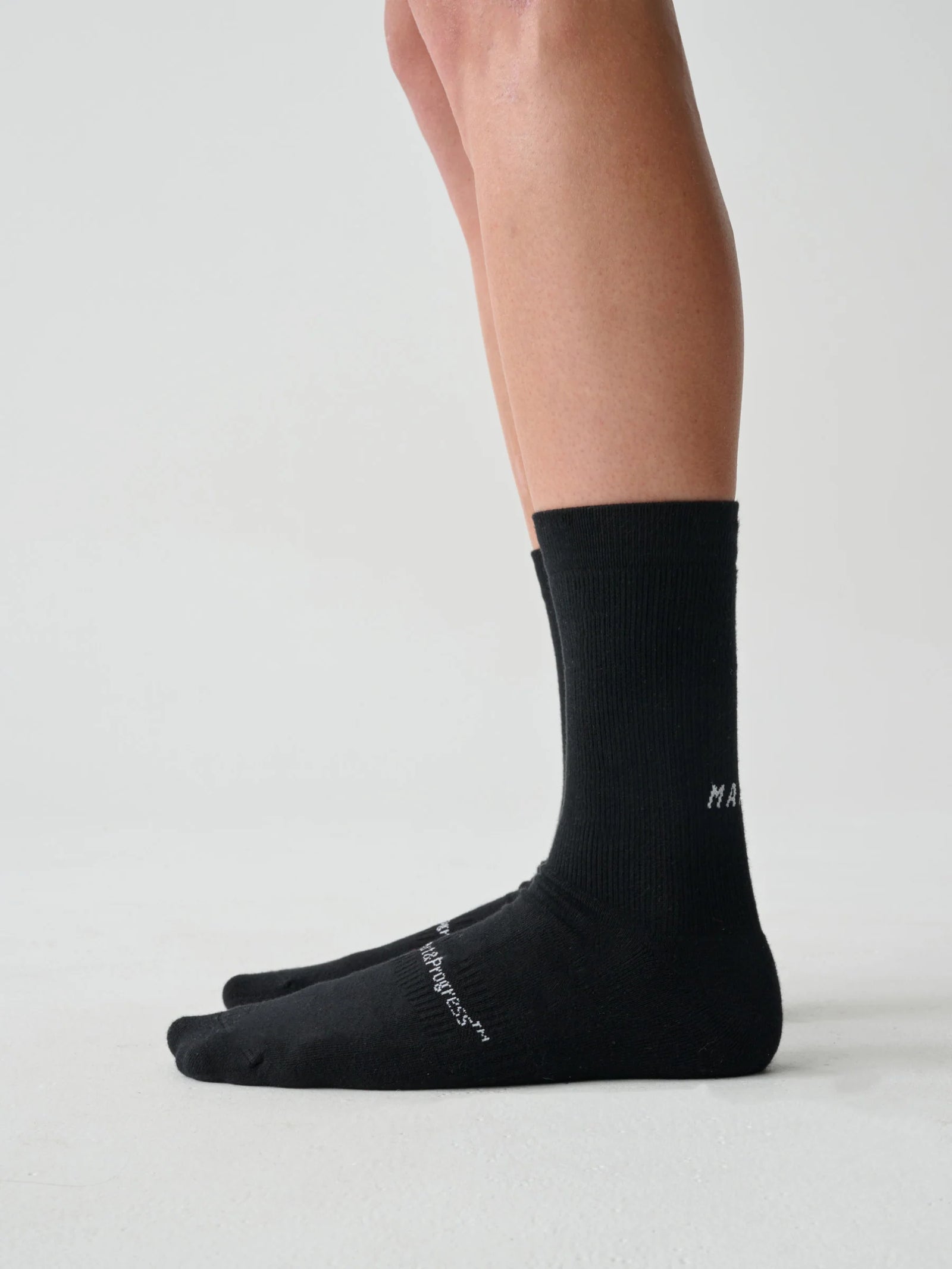 MAAP Essentials ソックス ブラック | オーガニックコットン使用 クッション入りサイクルソックス | CYCLISM