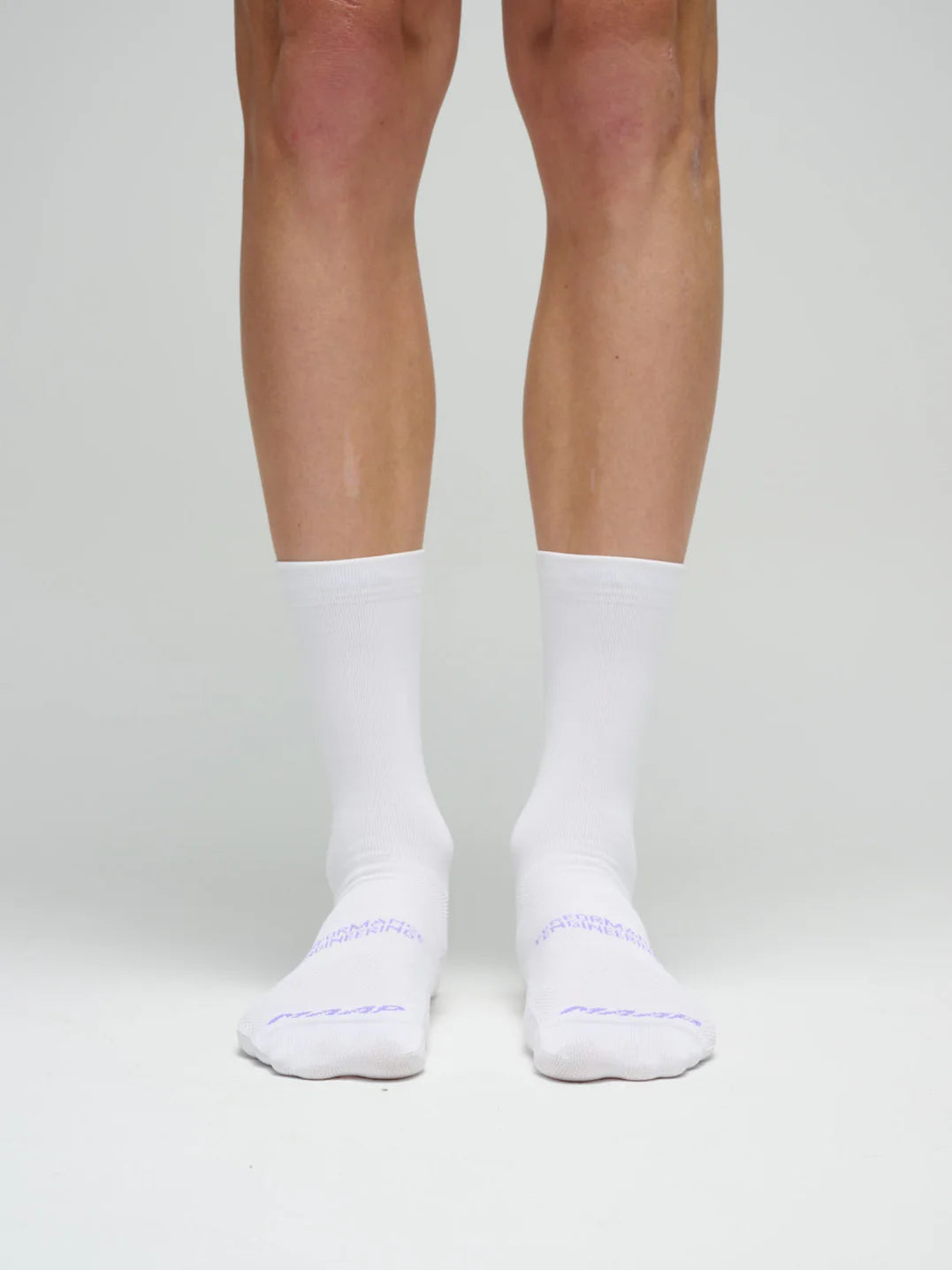 MAAP Emerge Sock White/Purple｜Q-Skin抗菌・通気・速乾 6インチ サイクルソックス｜CYCLISM