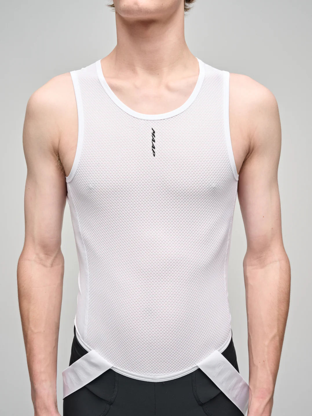 MAAP Team Midweight Base Layer White｜春秋向けミッドウェイト メッシュ ベースレイヤー｜CYCLISM