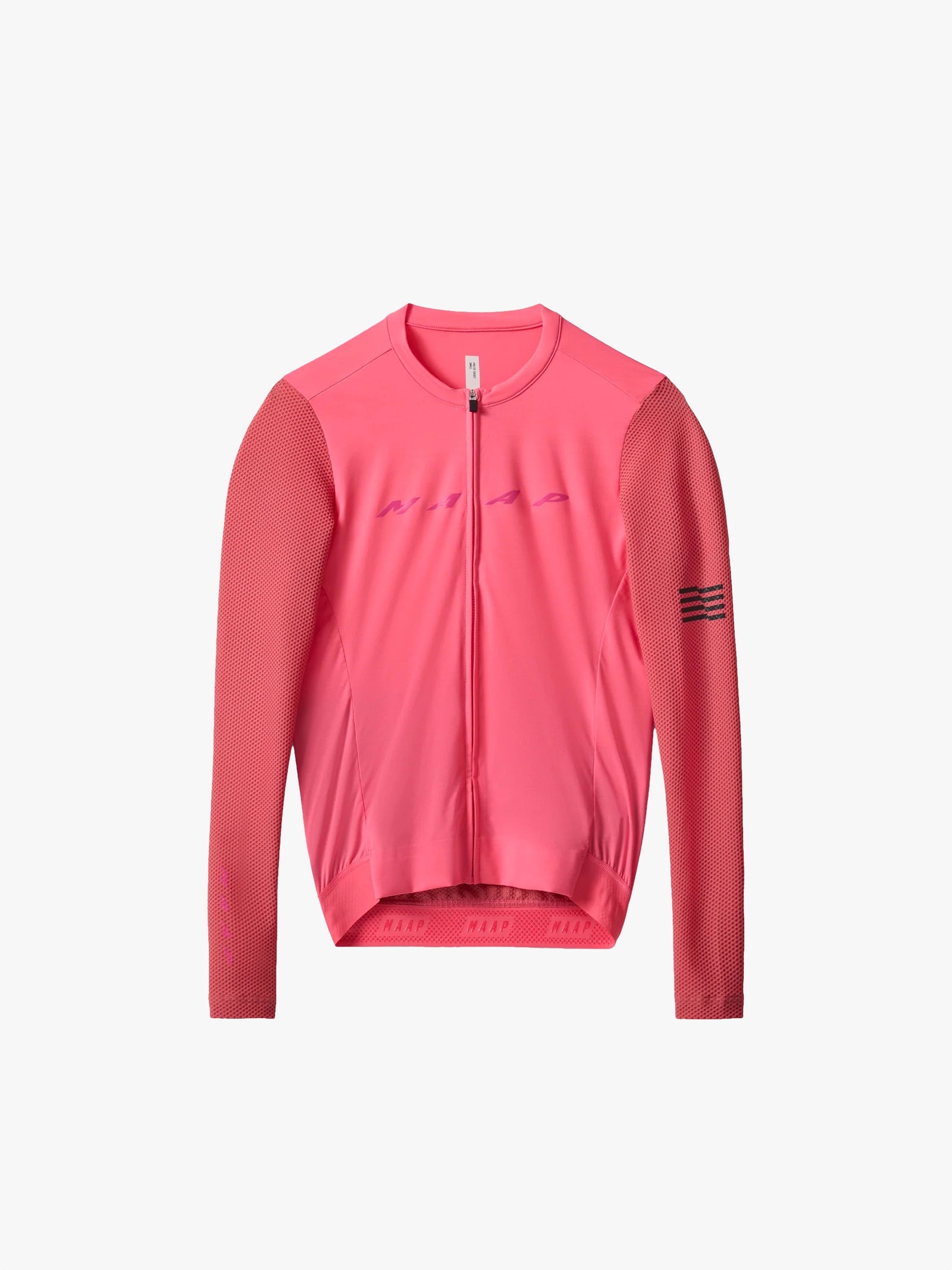 MAAP Evade Pro Base 2.0 ロングスリーブ ジャージ エピックピンク | サイクリングウェア | 持続可能な素材 | プレミアムな快適さと耐久性 