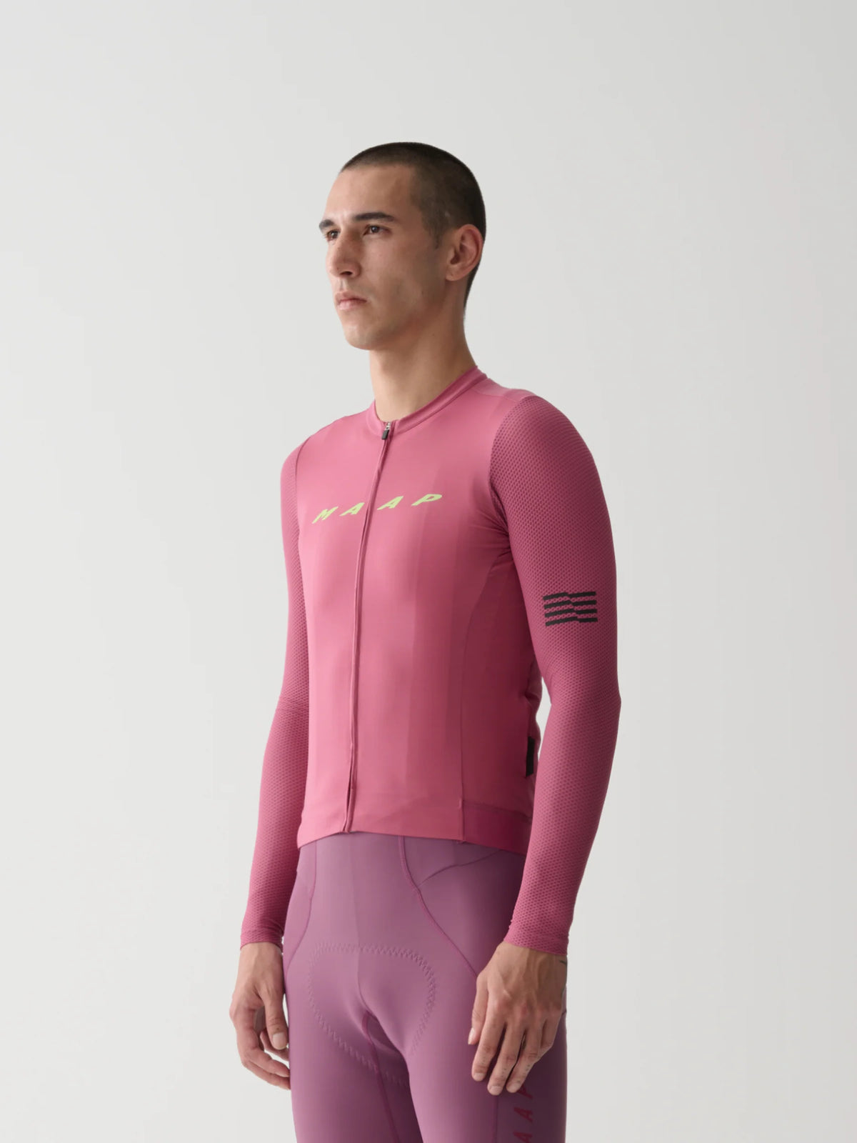 MAAP Men&#39;s Evade Pro Base LS 2.0 長袖サイクルジャージ モーブ | CYCLISM