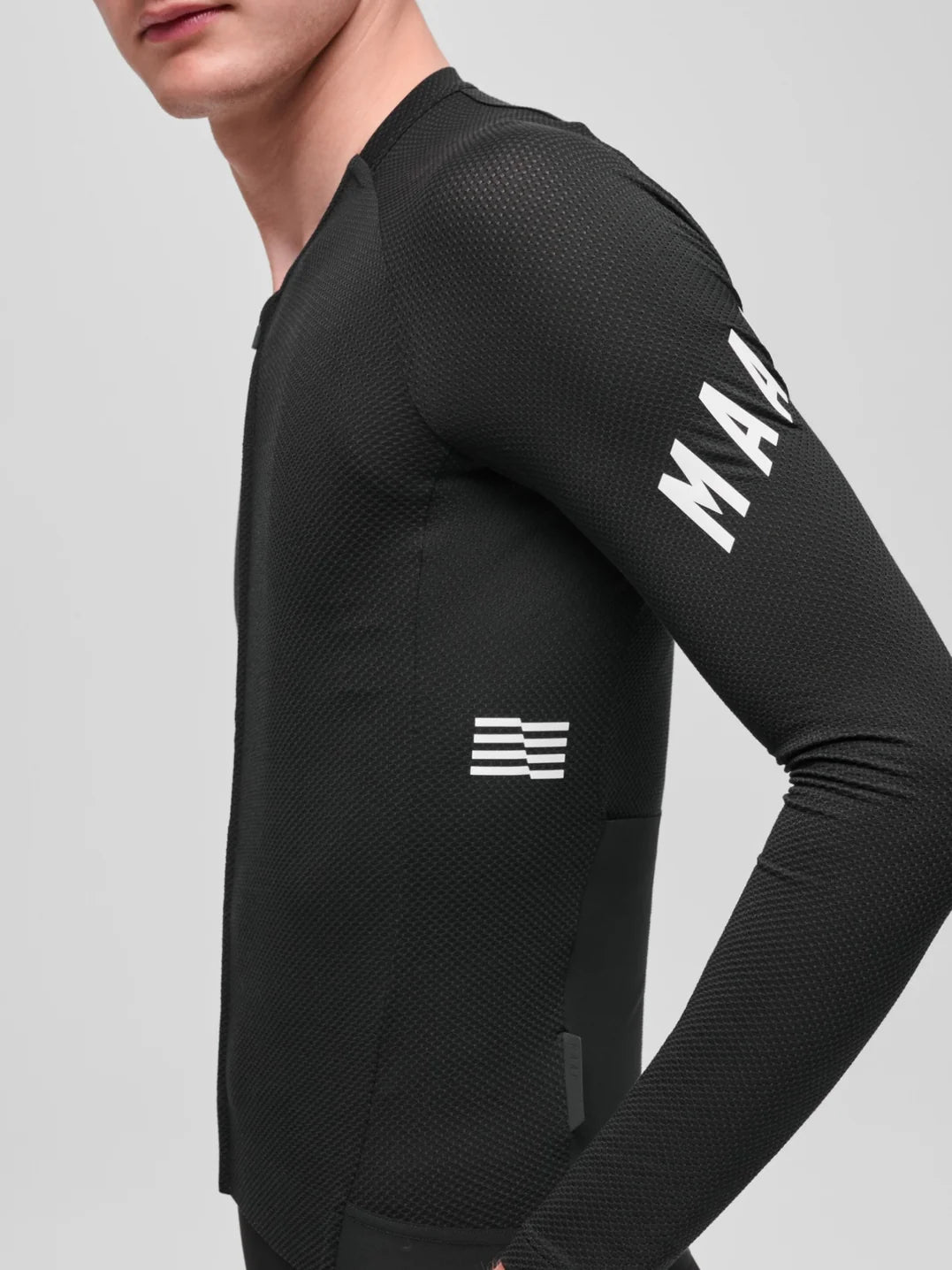 MAAP Apex Aeon LS Jersey Black/White 長袖サイクリングジャージ｜CYCLISM
