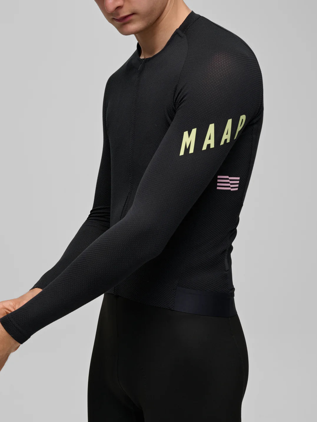 MAAP Apex Aeon LS Jersey Black メンズ 長袖サイクルジャージ | CYCLISM