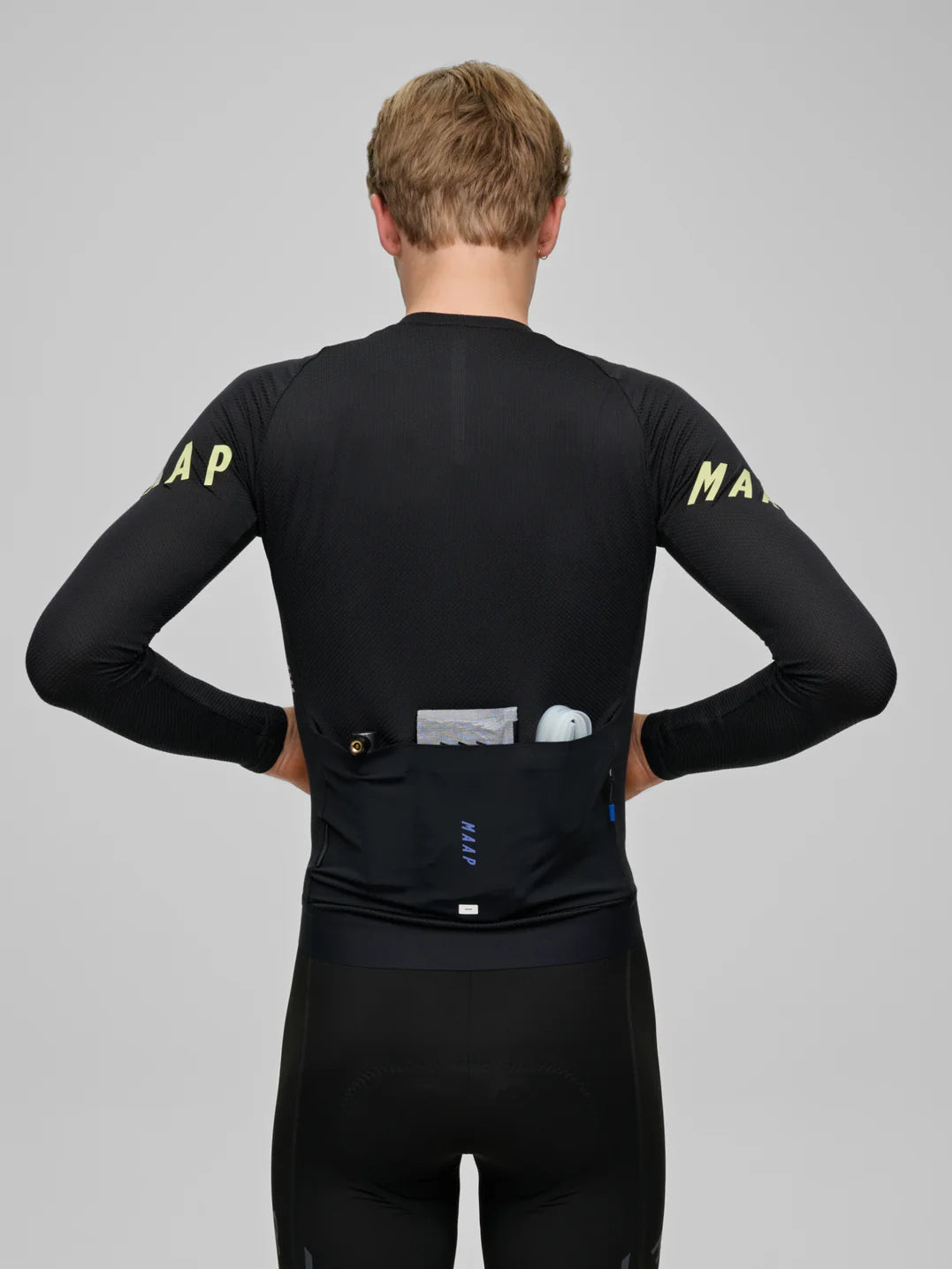MAAP Apex Aeon LS Jersey Black メンズ 長袖サイクルジャージ | CYCLISM