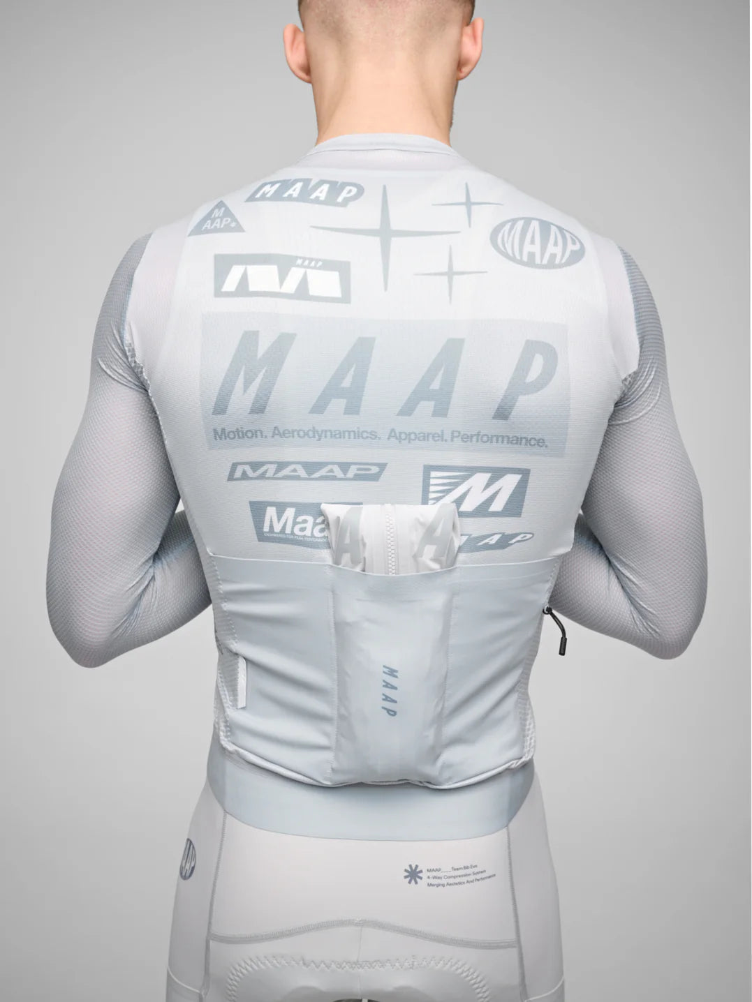 MAAP Drome Pro Air LS Jersey 3.0 Ice Gray｜メンズ長袖サイクルジャージ｜CYCLISM
