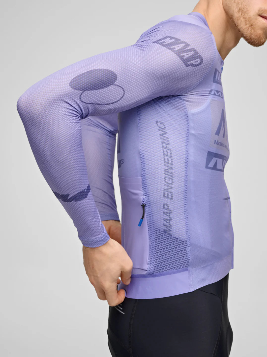 MAAP Drome Pro Air LS Jersey 3.0 Lavender｜メンズ長袖サイクルジャージ｜CYCLISM
