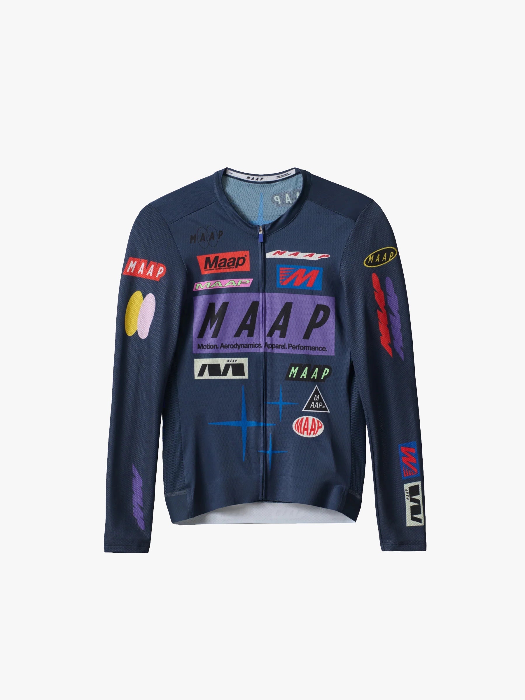 AMBROSIO ニットサイクルジャージ MAAP Drome Pro Air 3.0 長袖ジャージ ミッドナイト | 超軽量