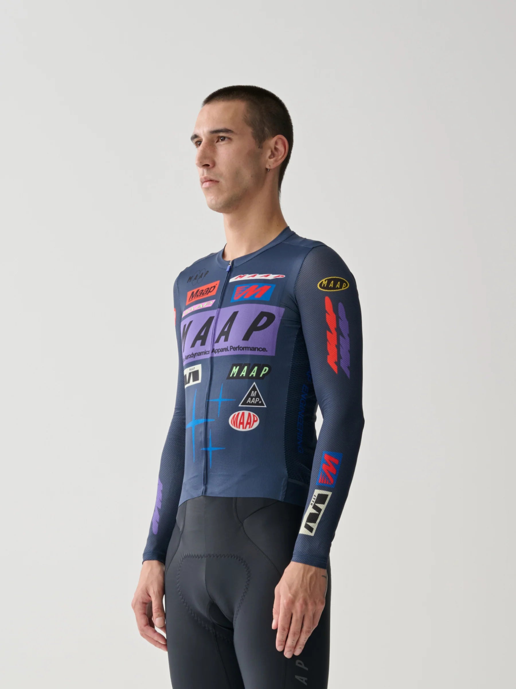 MAAP Drome Pro Air 3.0 長袖ジャージ ミッドナイト | 超軽量レーシングサイクルジャージ | CYCLISM
