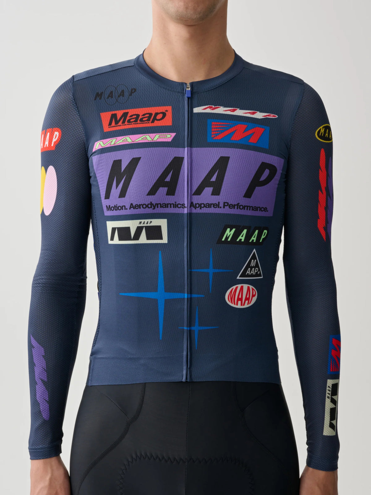 MAAP Drome Pro Air 3.0 長袖ジャージ ミッドナイト | 超軽量レーシングサイクルジャージ | CYCLISM