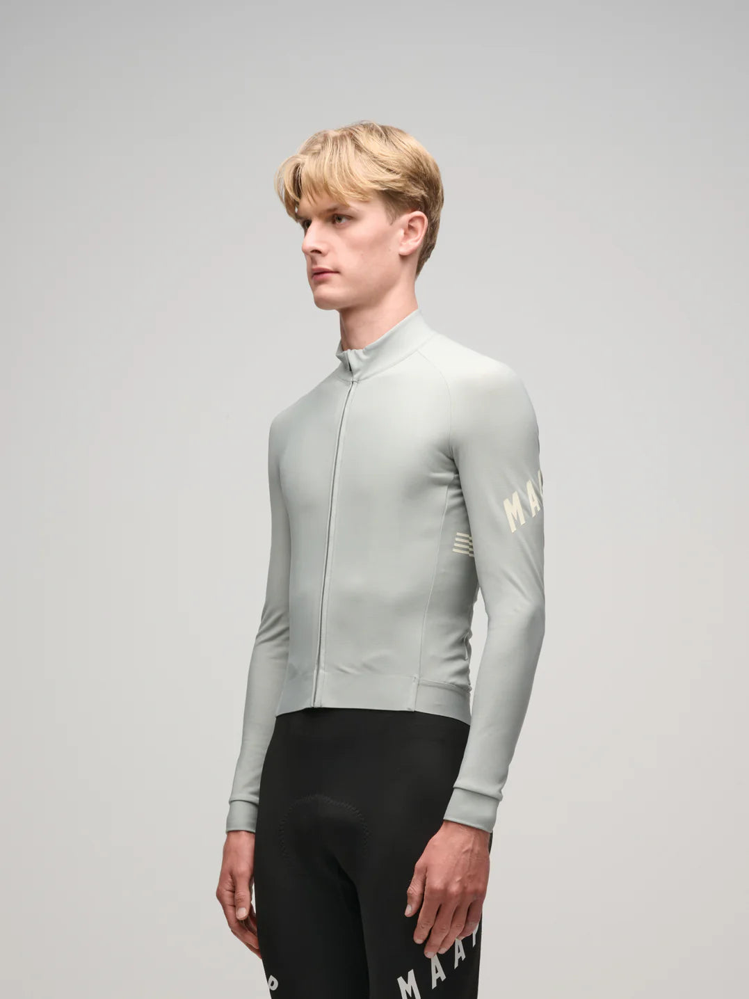 MAAP Aeon Thermal 長袖サイクルジャージ Greystone｜メンズ 冬用サーマル・裏起毛×DWR撥水｜CYCLISM