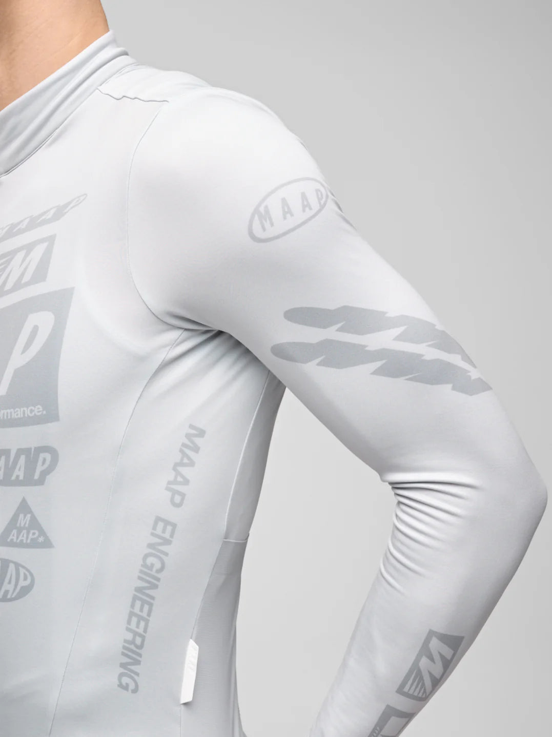 MAAP Drome Thermal LS Jersey Ice Gray|メンズ長袖サーマルジャージ MAAP Drome Thermal LS Jersey Ice Gray|メンズ長袖サーマルジャージ