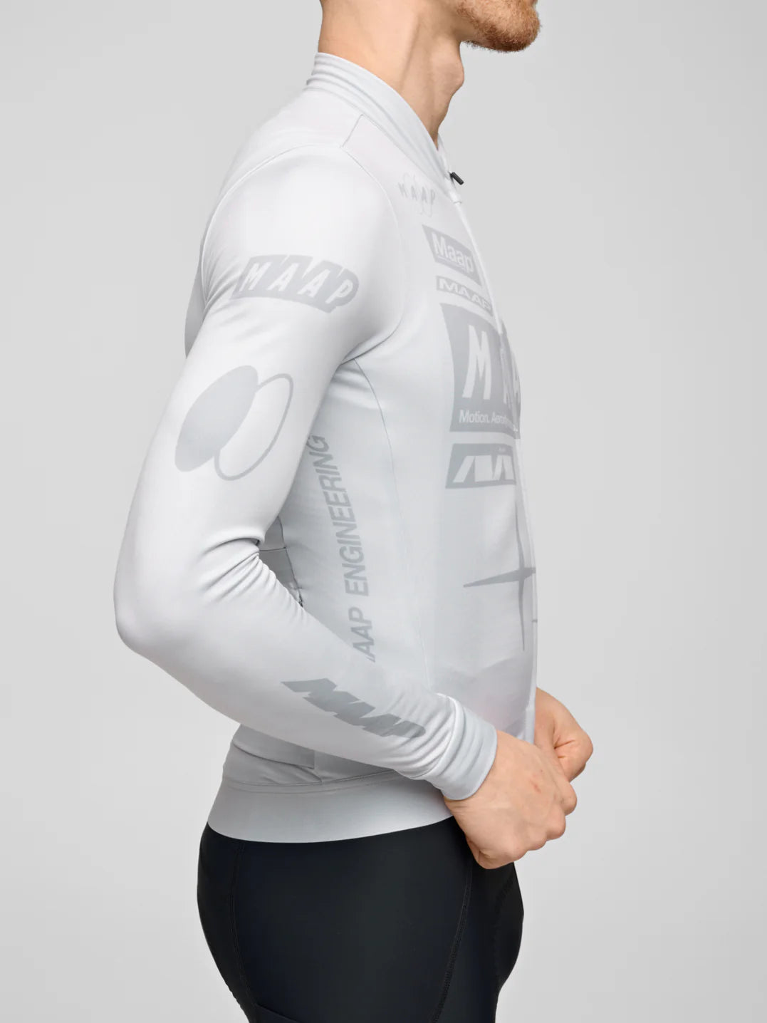 MAAP Drome Thermal LS Jersey Ice Gray|メンズ長袖サーマルジャージ MAAP Drome Thermal LS Jersey Ice Gray|メンズ長袖サーマルジャージ