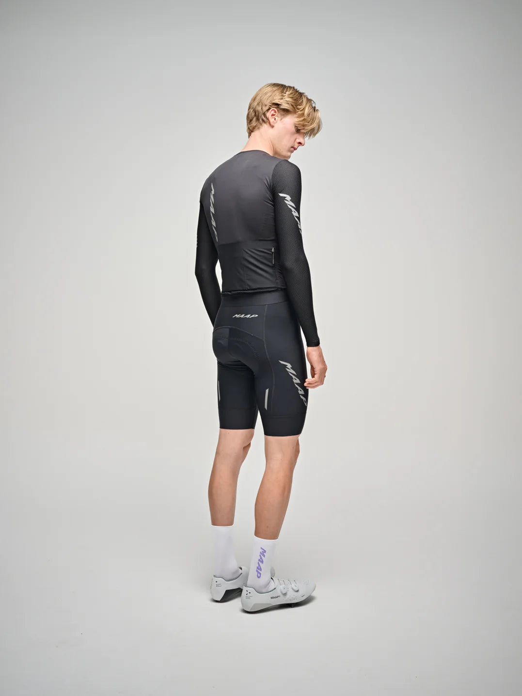MAAP Emerge LS Jersey Black｜Evade 後継・高通気レースフィット｜長袖サイクルジャージ｜CYCLISM