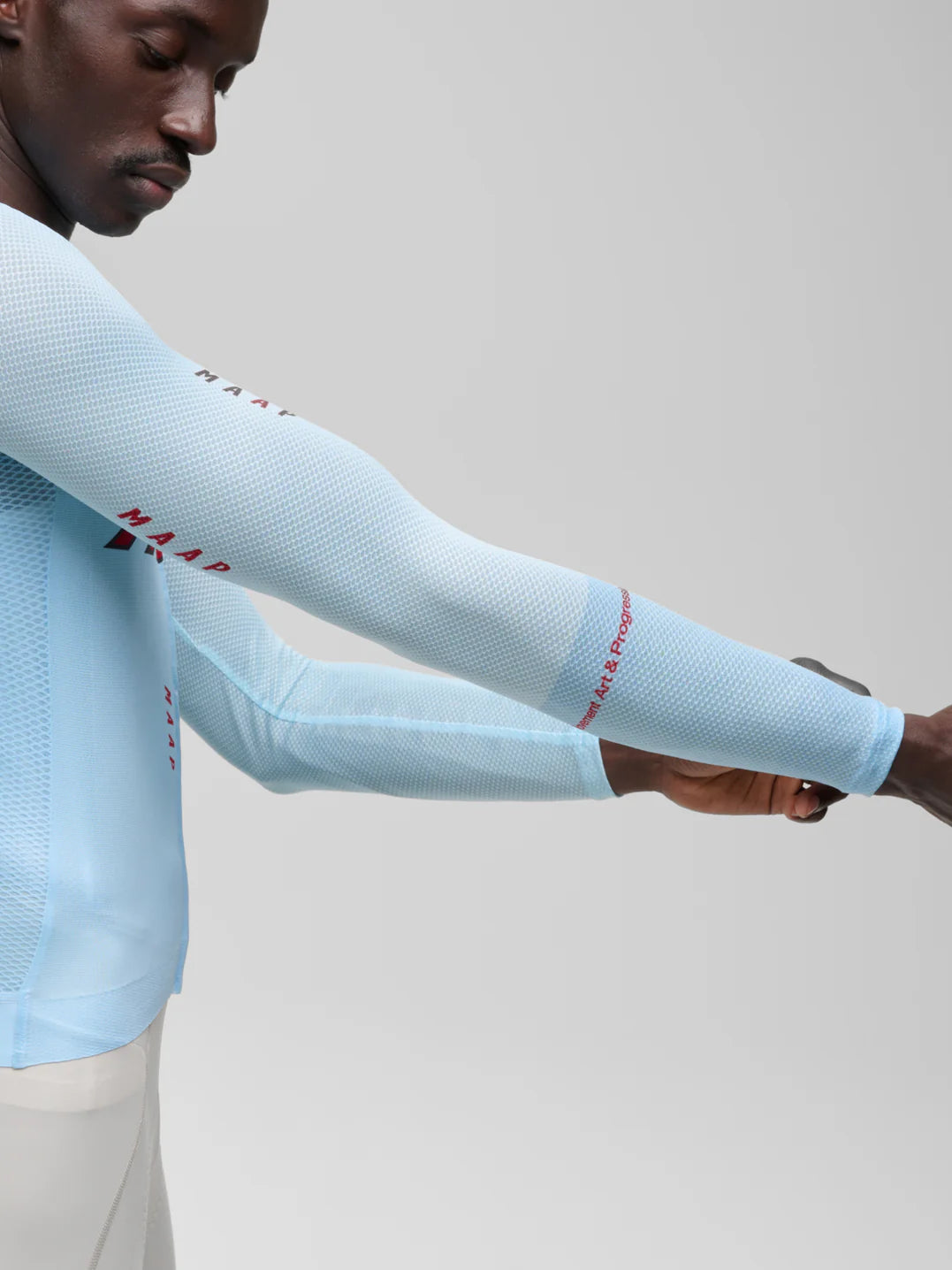 MAAP Pulse Pro Air LS Jersey 3.0 Cerulean｜メンズ長袖サイクルジャージ グレー