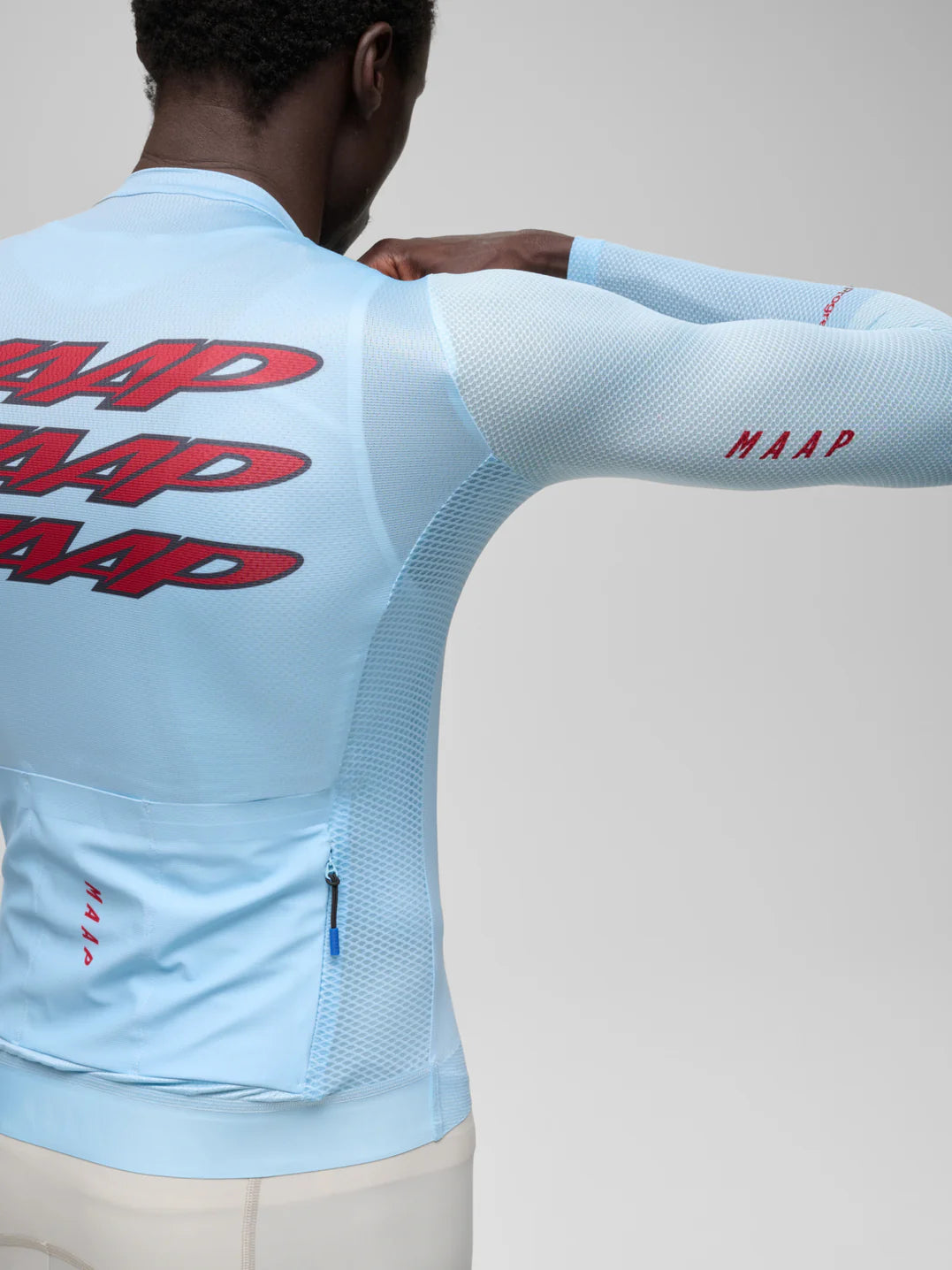 MAAP Pulse Pro Air LS Jersey 3.0 Cerulean｜メンズ長袖サイクルジャージ グレー