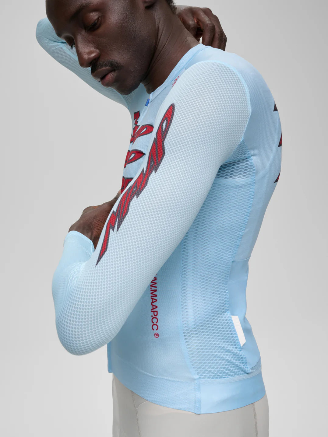 MAAP Pulse Pro Air LS Jersey 3.0 Cerulean｜メンズ長袖サイクルジャージ グレー