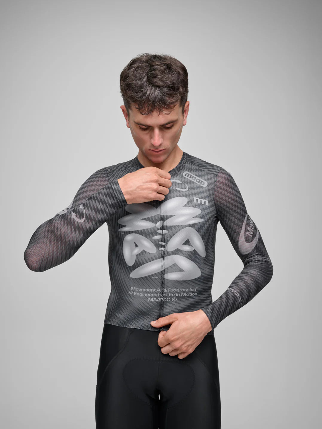 MAAP Spectrum Pro Air LS Jersey 3.0 Carbon Black 長袖サイクリングジャージ CYCLISM