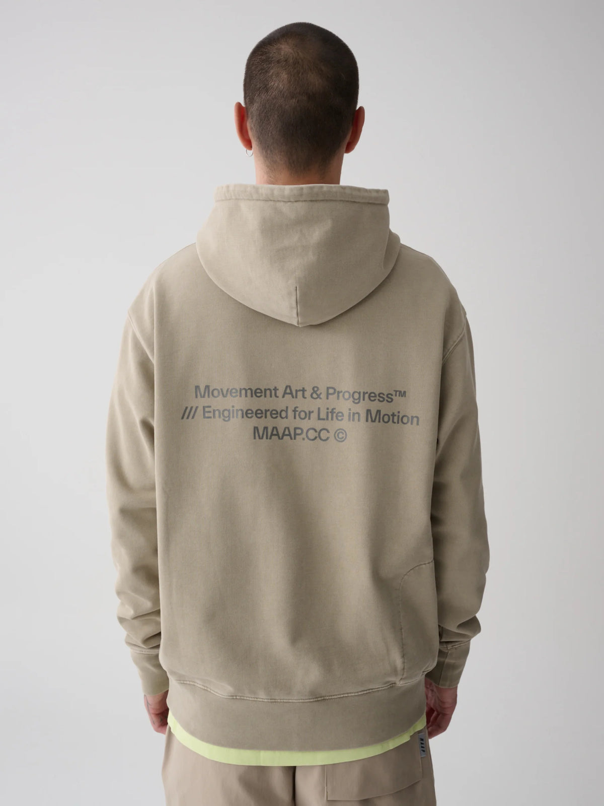 MAAP Essentials フーディシルバーセージ｜420gsm オーガニックコットンパーカー | CYCLISM