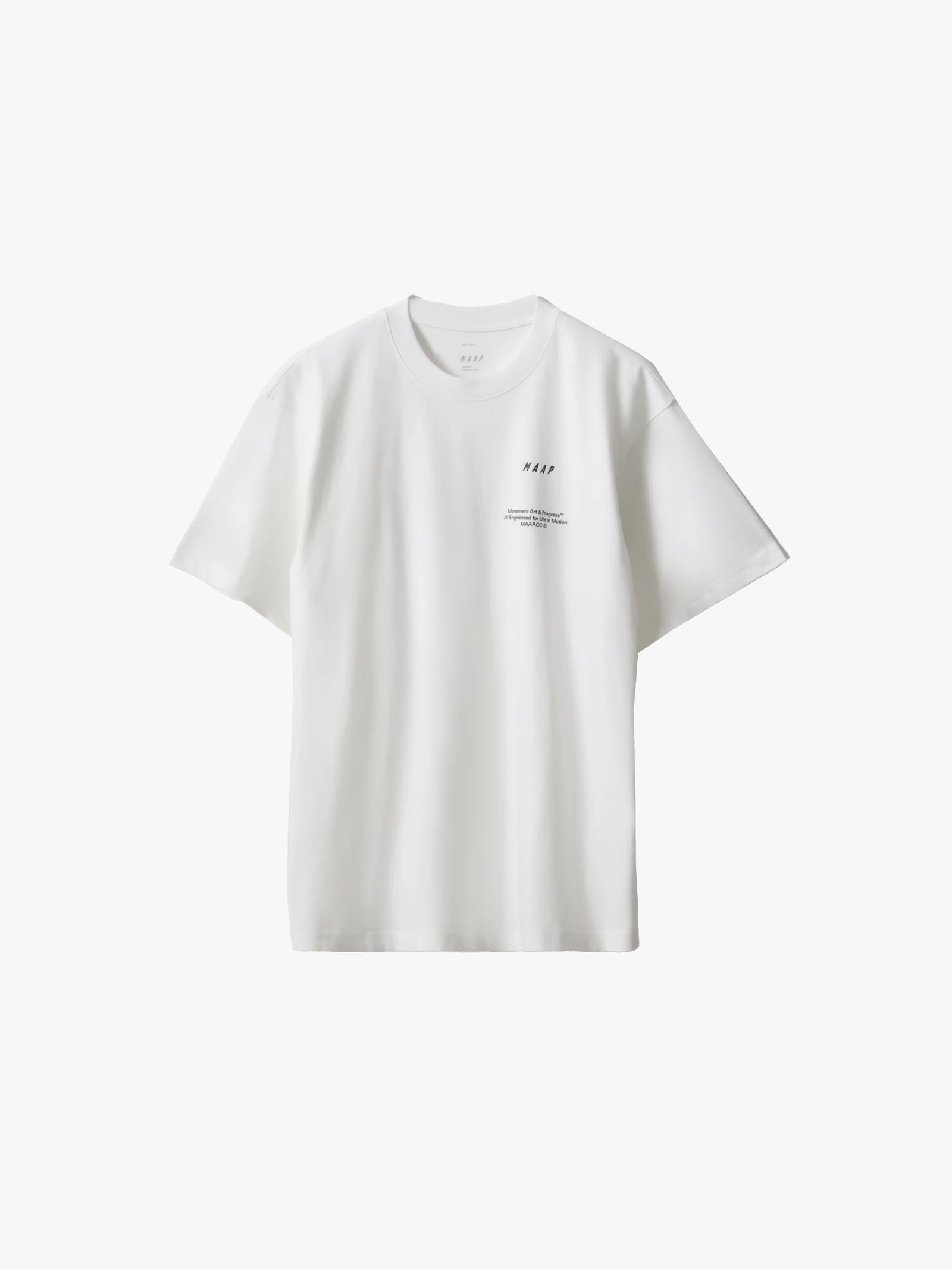MAAP Essentials Print Tシャツ ホワイト｜メンズ オーガニックコットンTシャツ 自転車ライフにも | CYCLISM
