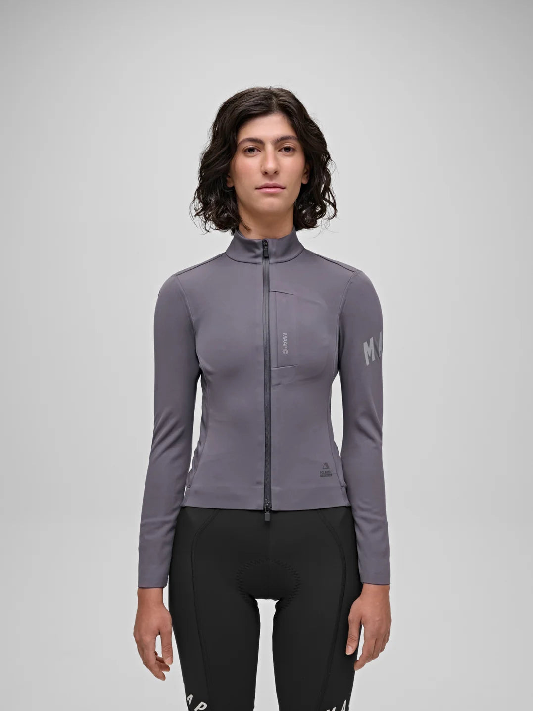 MAAP Apex Winter Jacket 2.0 Charcoal Plum レディース 防風防水防寒サイクリングジャケット 