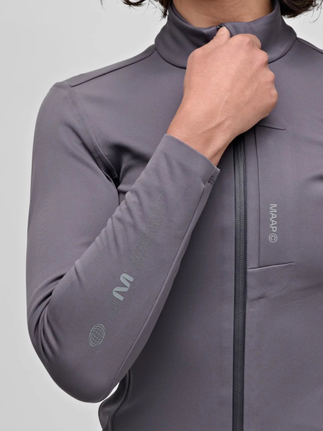 MAAP Apex Winter Jacket 2.0 Charcoal Plum レディース 防風防水防寒サイクリングジャケット 