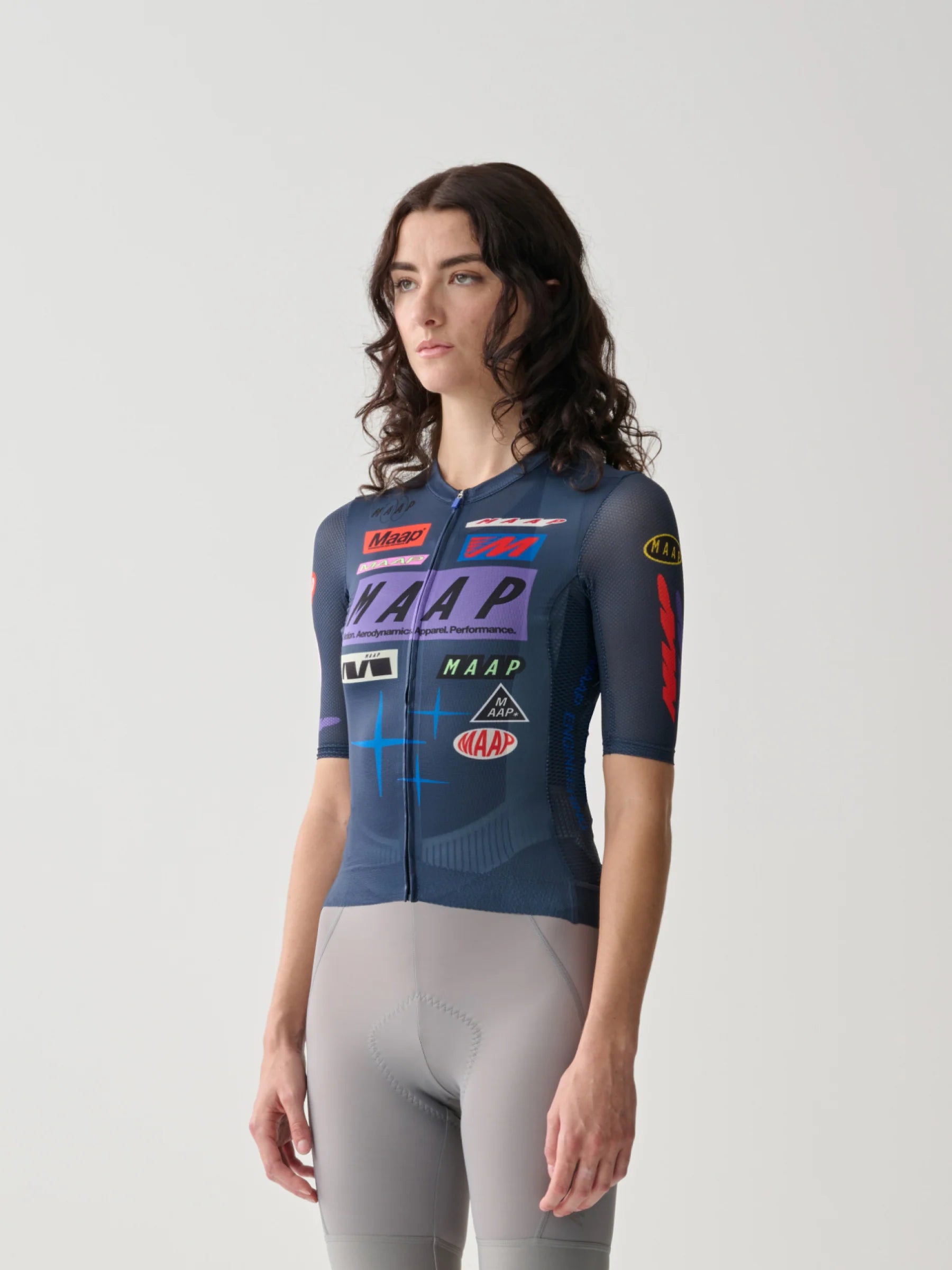 MAAP Drome Pro Air 3.0 ウィメンズ ジャージ ミッドナイト | 超軽量レーシングサイクルジャージ | CYCLISM