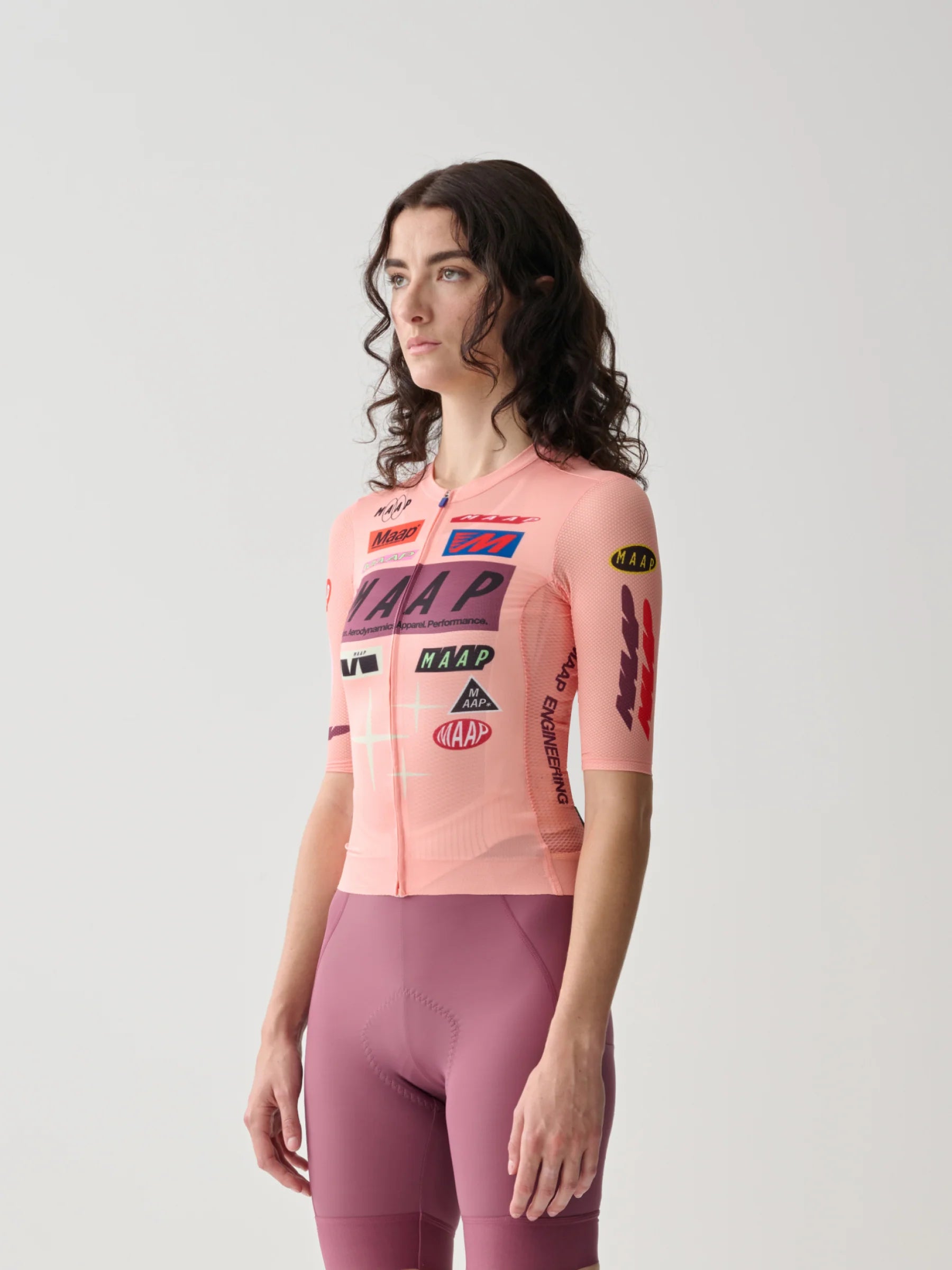 MAAP Drome Pro Air 3.0 ウィメンズ ジャージ ピーチ | 超軽量レーシングサイクルジャージ | CYCLISM