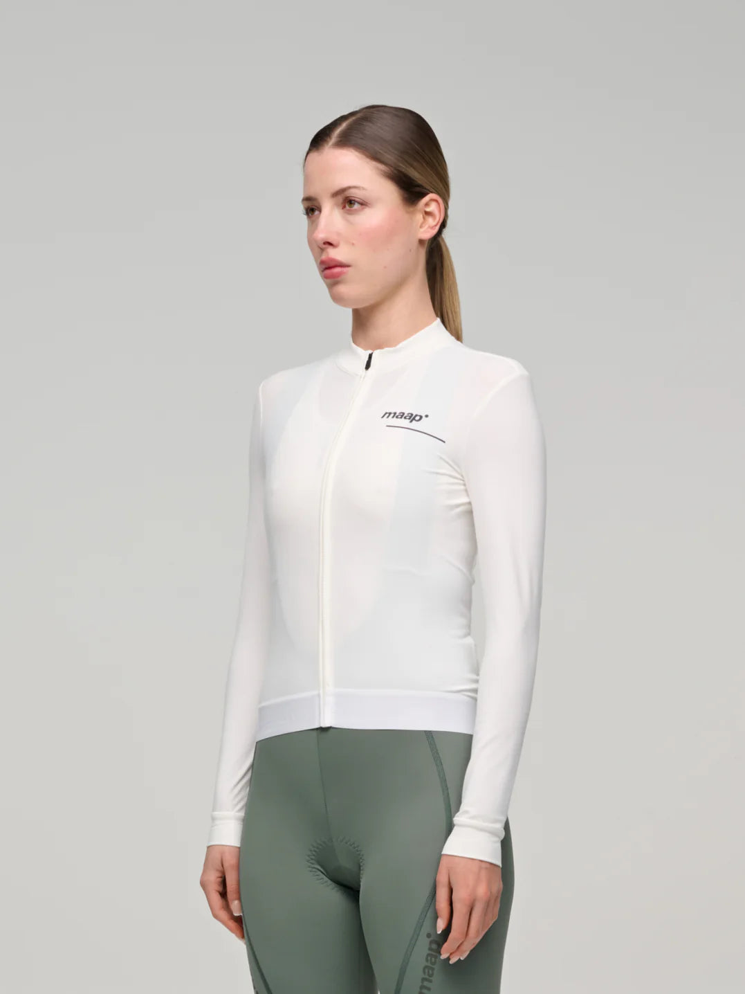 MAAP Women's Training Thermal LS Jersey White｜長袖サーマルジャージ｜CYCLISM