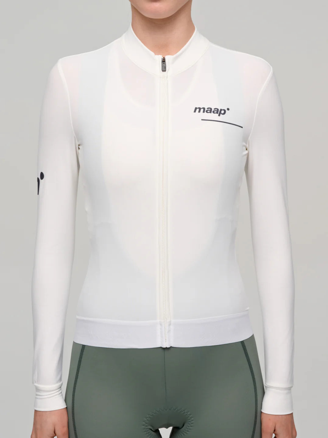 MAAP Women's Training Thermal LS Jersey White｜長袖サーマルジャージ｜CYCLISM