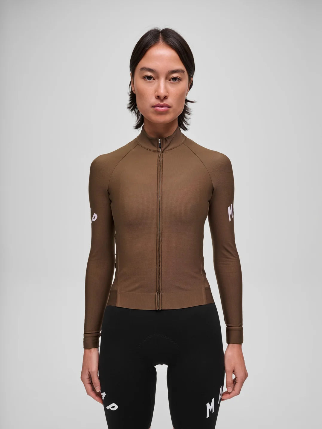 MAAP Apex Aeon Thermal LS Jersey Espresso レディース 長袖サイクリングジャージ｜CYCLISM