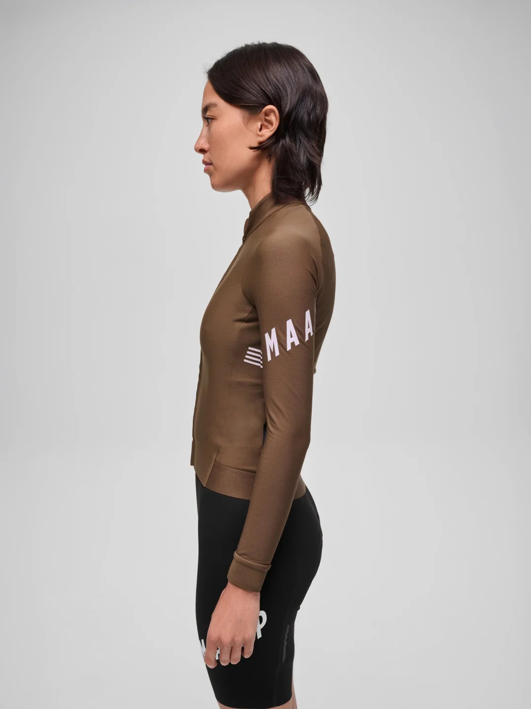 MAAP Apex Aeon Thermal LS Jersey Espresso レディース 長袖サイクリングジャージ｜CYCLISM
